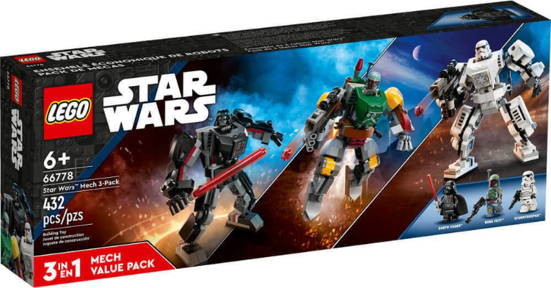 66778-1 Star Wars Mech 3-Pack