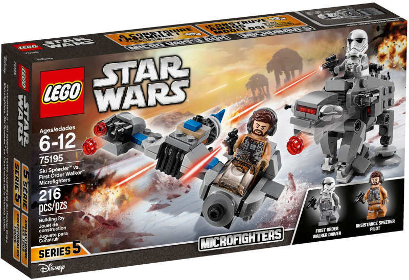 75195-1 Ski Speeder vs. First Order Walker Microfighters